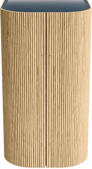 Mondiaz Kolomkast Kurve | 80x45 cm | Greeploos | Push to open | Oak - Foto 3