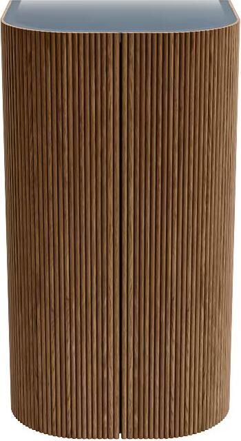 Mondiaz Kolomkast Kurve | 80x45 cm | Greeploos | Push to open | Walnut - Foto 3