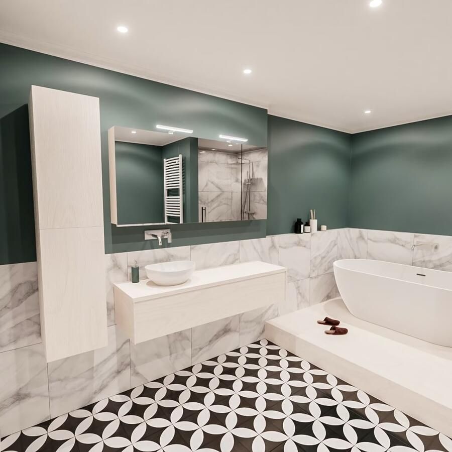 Zaro Lush onderkast met topblad 150cm in kleur UNDERLAYMENT met 1 lades Push tot open geschikt voor linkse wastafel. Met ovale keramische opzetkom met 0 kraangat(en) in het topblad - Foto 3