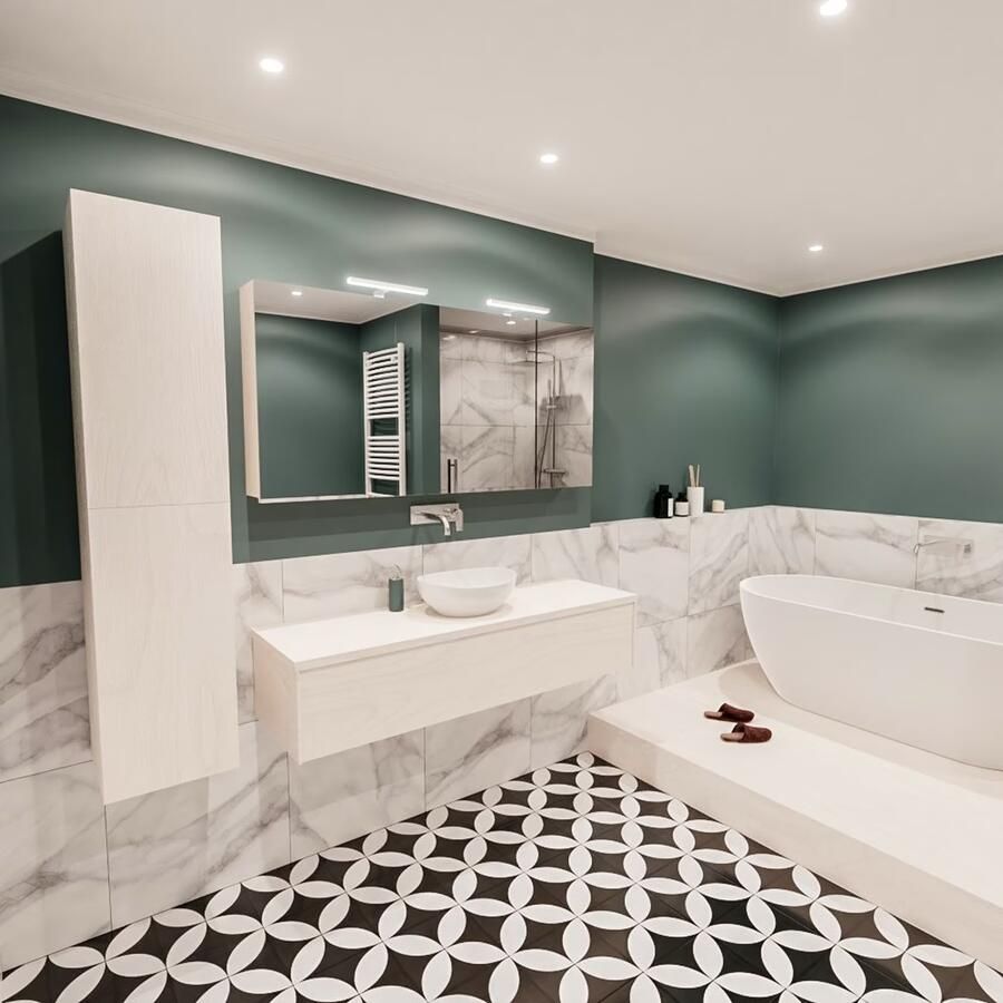 Zaro Lush onderkast met topblad 150cm in kleur UNDERLAYMENT met 1 lades Push tot open geschikt voor gecentreerde wastafel. Met ovale keramische opzetkom met 0 kraangat(en) in het topblad - Foto 3