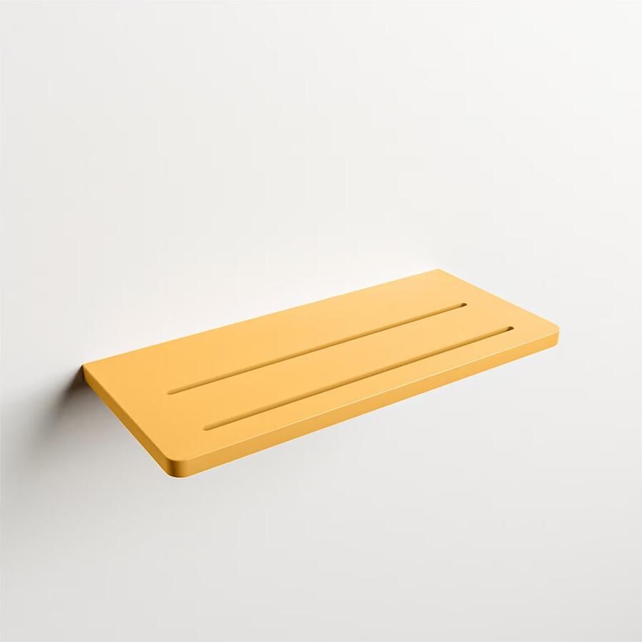 Mondiaz Planchet Easy | Wandmontage | 31x14x1.2 cm | Solid Surface | Rechthoek | Ocher