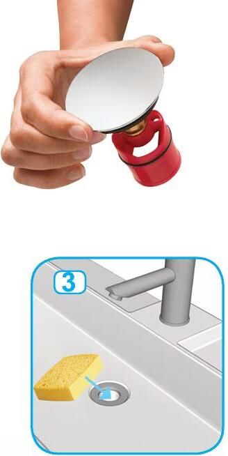 Mondiaz Speciaal Ruimtebesparend sifon met clickwaste Easy | 5 4" | Solid Surface | talc - Foto 2