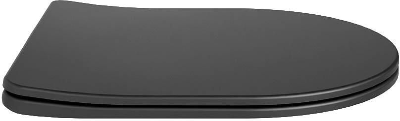 Mondiaz Toiletzitting Lavie | Sofclose met quick-release | Duroplast | Dark Grey - Foto 3