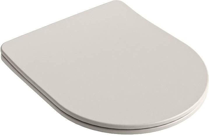 Mondiaz Toiletzitting Lavie | Sofclose met quick-release | Duroplast | Linen (beige)
