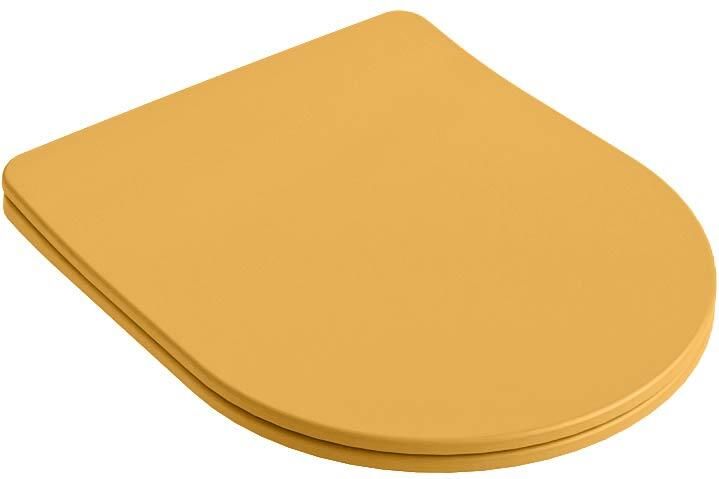 Mondiaz Toiletzitting Lavie | Sofclose met quick-release | Duroplast | Ocher (geel) - Foto 3
