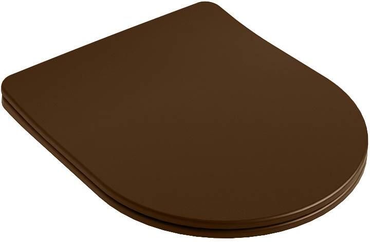 Mondiaz Toiletzitting Lavie | Sofclose met quick-release | Duroplast | Rust (bruin)