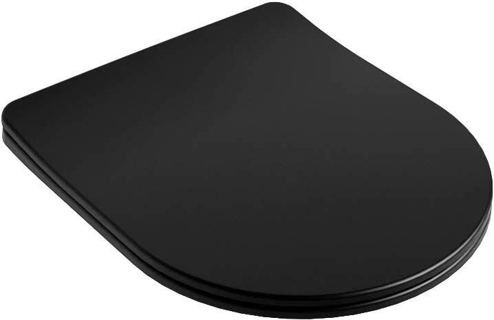 Mondiaz Toiletzitting Lavie | Sofclose met quick-release | Duroplast | Urban (zwart mat) - Foto 3