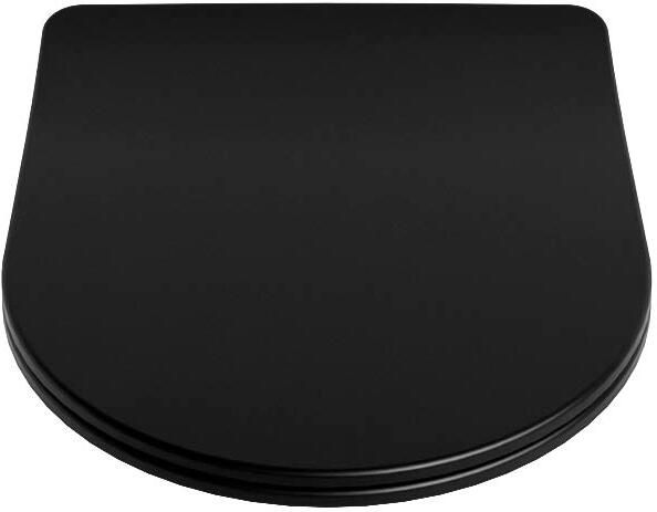 Mondiaz Toiletzitting Lavie | Sofclose met quick-release | Duroplast | Urban (zwart mat)