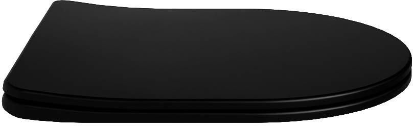 Mondiaz Toiletzitting Lavie | Sofclose met quick-release | Duroplast | Urban (zwart mat) - Foto 2