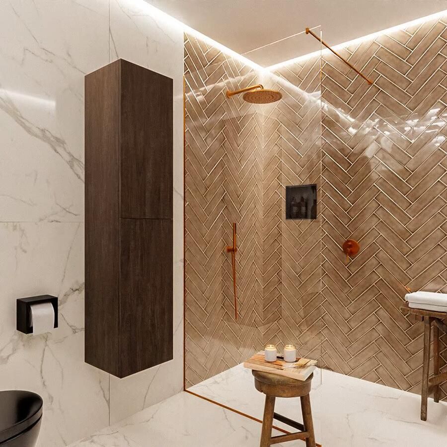 Mondiaz Beam hoge kolomkast 160x35x35cm met 2 deuren Dark Brown - Foto 2