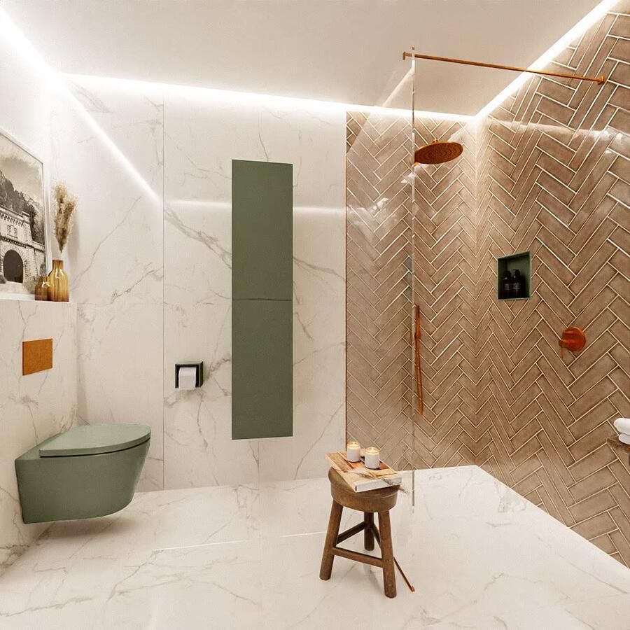 Mondiaz Vica Beam kolomkast 160 cm 2 deuren groen mat (Army) - Foto 4