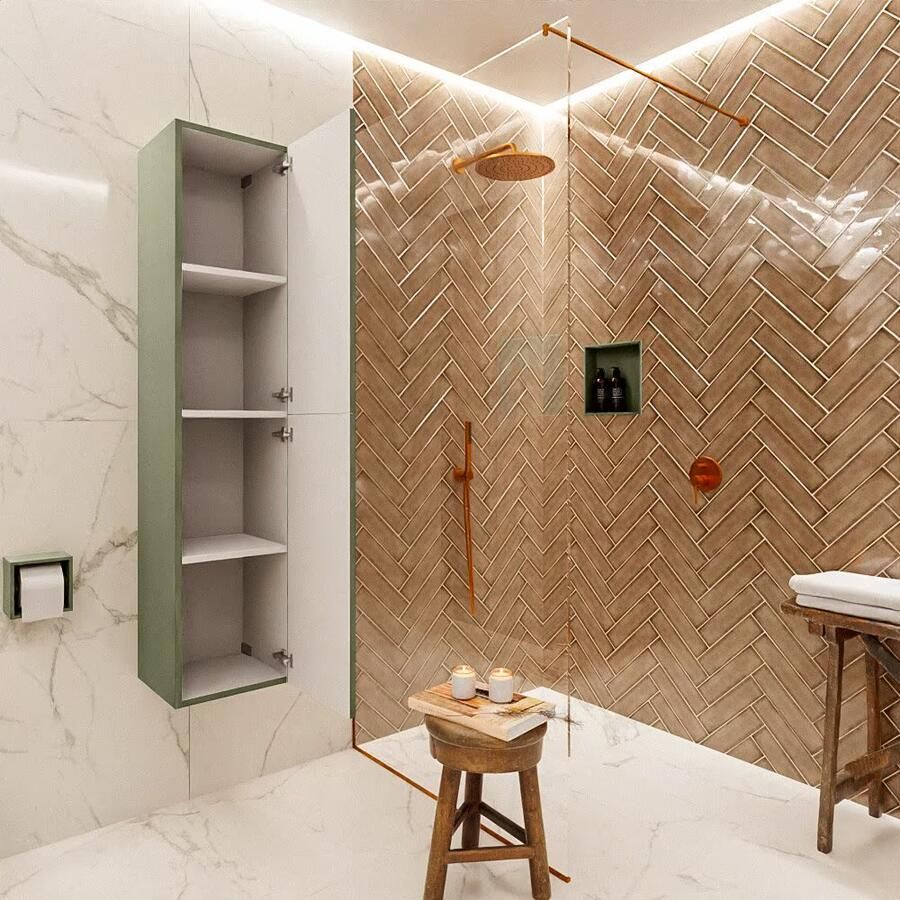 Mondiaz Vica Beam kolomkast 160 cm 2 deuren groen mat (Army) - Foto 3