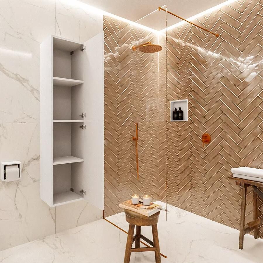 Mondiaz Vica Beam kolomkast 160 cm 2 deuren wit mat (Talc) - Foto 3