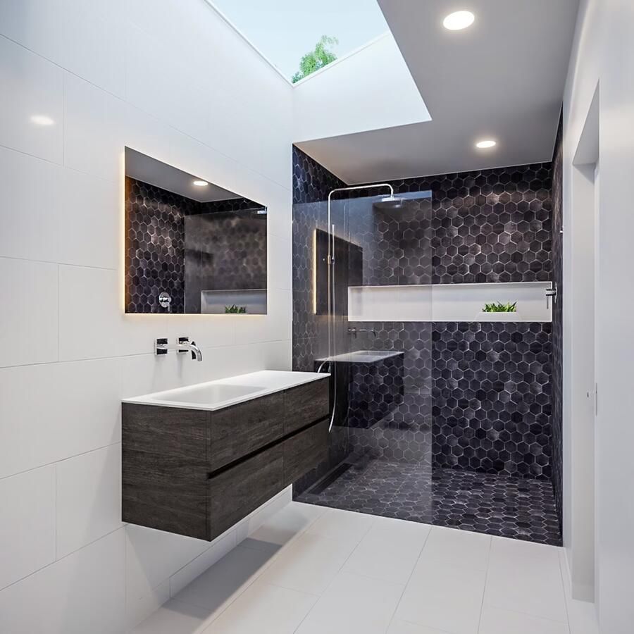 Mondiaz Vica Cloud badmeubel eiken donker bruin 120 cm 4 lades solid surface enkele spoelbak links zonder kraangat - Foto 4