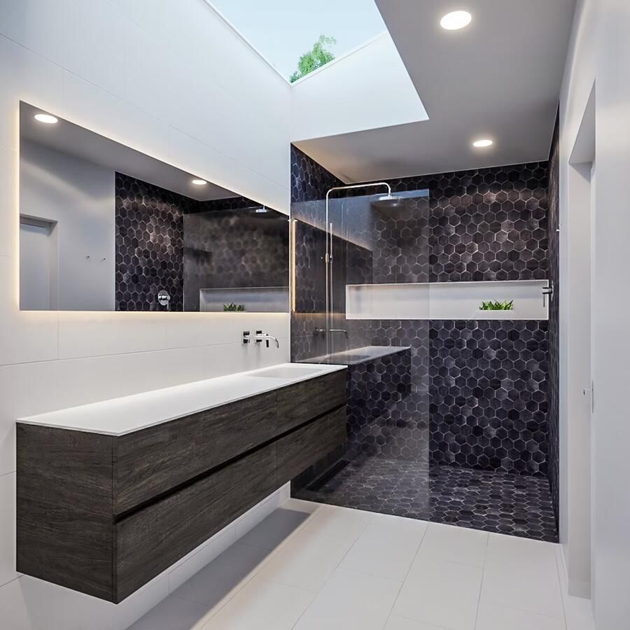 Mondiaz Vica Cloud badmeubel eiken donker bruin 200 cm 4 lades solid surface enkele spoelbak rechts zonder kraangat - Foto 3