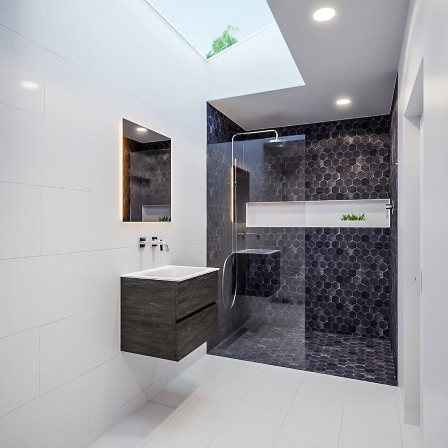 Mondiaz Vica Cloud badmeubel eiken donker bruin 60 cm 2 lades solid surface enkele spoelbak midden zonder kraangat - Foto 4