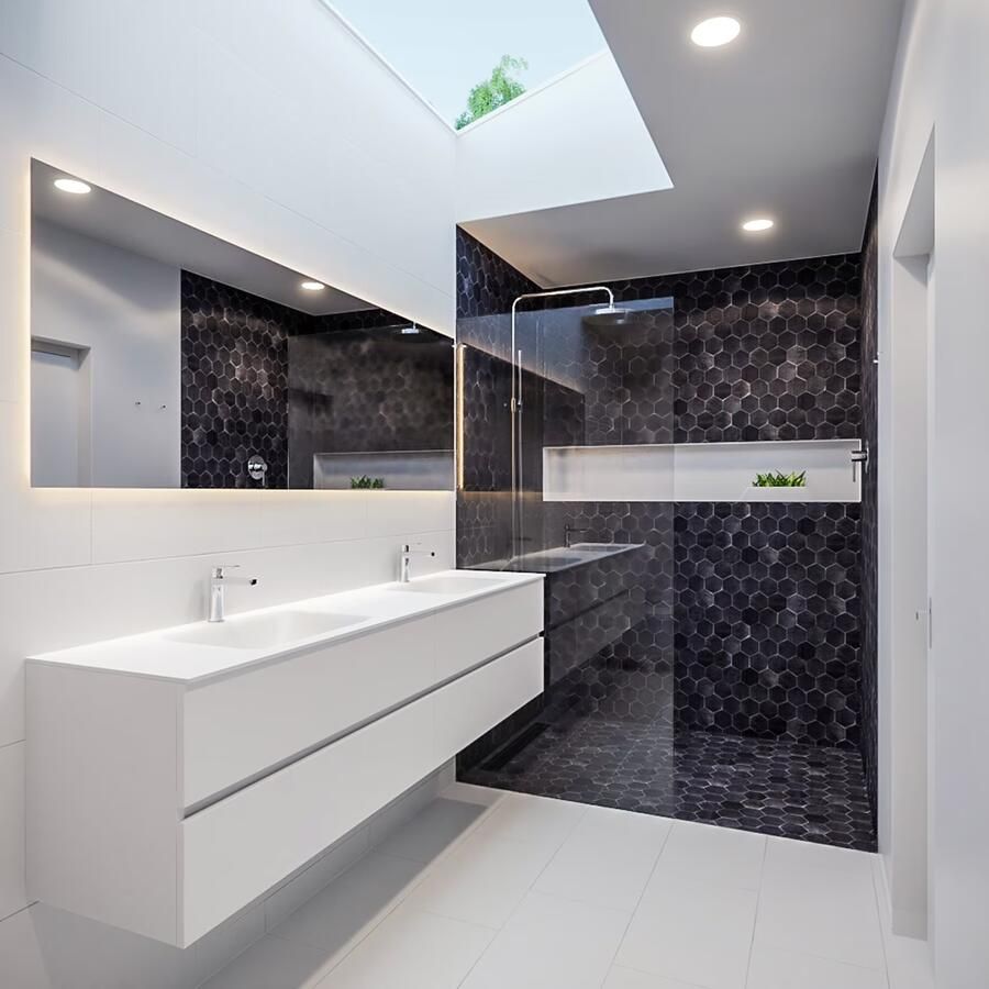 Mondiaz VICA Badkamermeubelset 200cm 4 lades wasbak Cloud dubbel 2 kraangaten solid surface talc PC75341653 - Foto 4