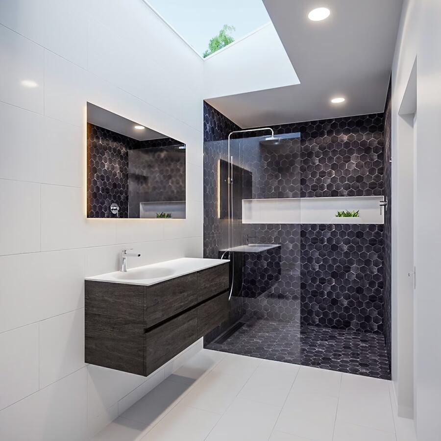 Mondiaz VICA Badkamermeubelset 120cm 4 lades wasbak Moon links 1 kraangat solid surface dark brown PC75341271 - Foto 5