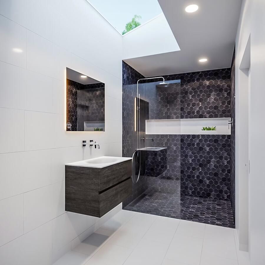 Mondiaz Vica Moon badmeubel eiken donker bruin 80 cm 2 lades solid surface enkele spoelbak midden zonder kraangat - Foto 4