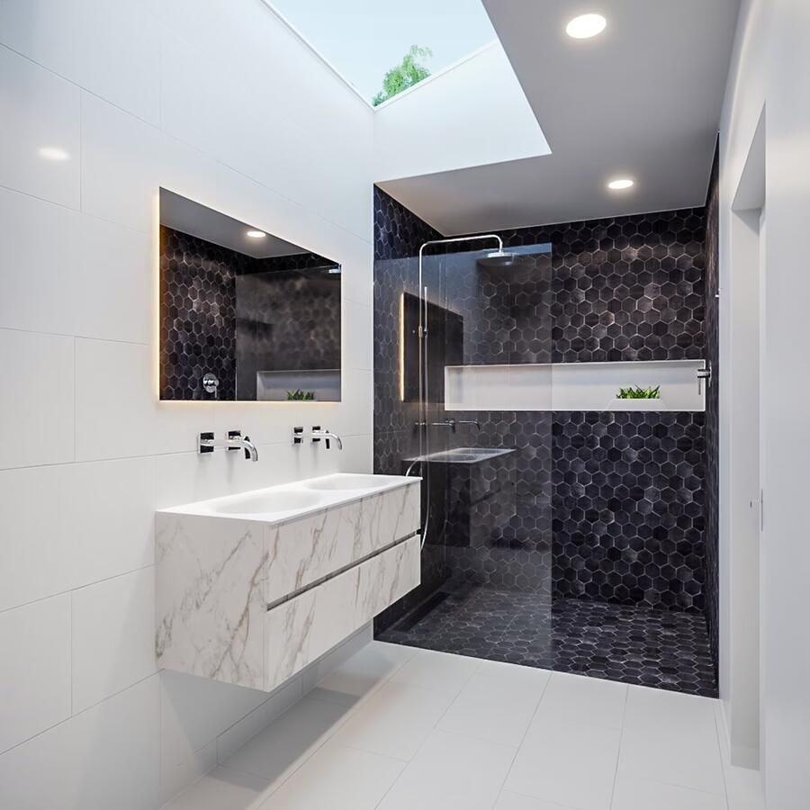 Mondiaz VICA Badkamermeubelset 120cm 4 lades wasbak Moon dubbel 0 kraangaten solid surface carrara marmer PC75341609 - Foto 4