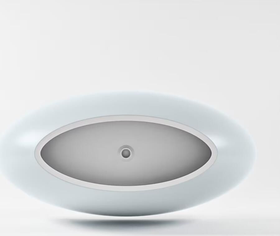 Mondiaz Vrijstaand bad Float | 170x80 cm | Solid surface | Ovaal | Clay - Foto 2