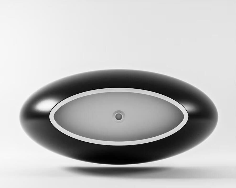 Mondiaz Vrijstaand bad Float | 170x80 cm | Solid surface | Ovaal | Urban Talc - Foto 2