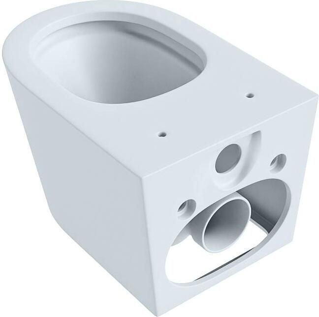 Mondiaz Wandcloset Lavie | 53 cm | Zonder spoelrand | Single fire | Excl.Toiletzitting | Keramiek | Clay (licht grijs)