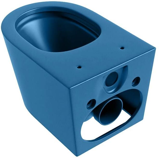 Mondiaz Wandcloset Lavie | 53 cm | Zonder spoelrand | Single fire | Excl.Toiletzitting | Keramiek | Jeans (blauw)