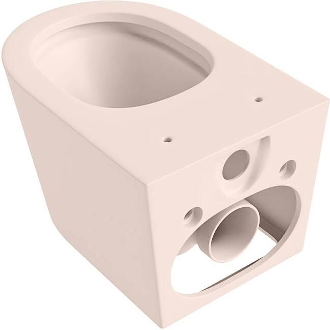 Mondiaz Wandcloset Lavie | 53 cm | Zonder spoelrand | Single fire | Excl.Toiletzitting | Keramiek | Rosee