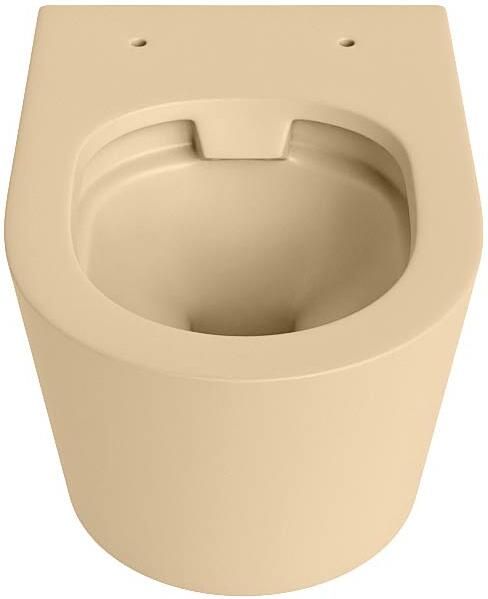 Mondiaz Wandcloset Lavie | 53 cm | Zonder spoelrand | Single fire | Excl.Toiletzitting | Keramiek | Sand - Foto 3