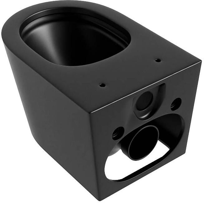 Mondiaz Wandcloset Lavie | 53 cm | Zonder spoelrand | Single fire | Excl.Toiletzitting | Keramiek | Urban (zwart mat) - Foto 2