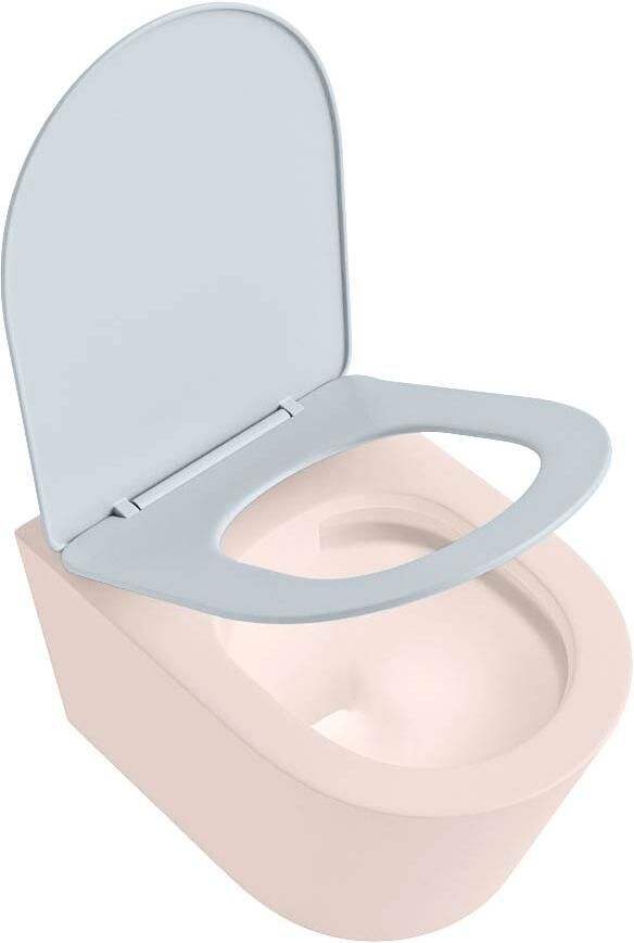 Mondiaz Wandcloset Lavie | Zonder spoelrand | Incl.Toiletzitting-Clay | Keramiek | Rosee - Foto 2