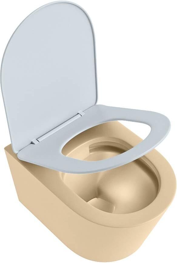 Mondiaz Wandcloset Lavie | Zonder spoelrand | Incl.Toiletzitting-Clay | Keramiek | Sand - Foto 2