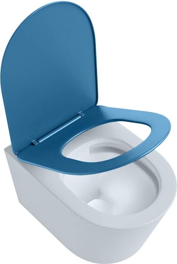 Mondiaz Wandcloset Lavie | Zonder spoelrand | Incl.Toiletzitting-Jeans | Keramiek | Clay (licht grijs) - Foto 2