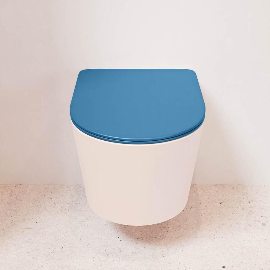 Mondiaz Wandcloset Lavie | Zonder spoelrand | Incl.Toiletzitting-Jeans | Keramiek | Rosee - Foto 3