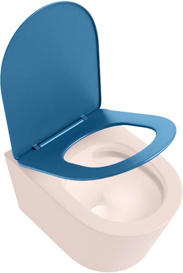 Mondiaz Wandcloset Lavie | Zonder spoelrand | Incl.Toiletzitting-Jeans | Keramiek | Rosee - Foto 2