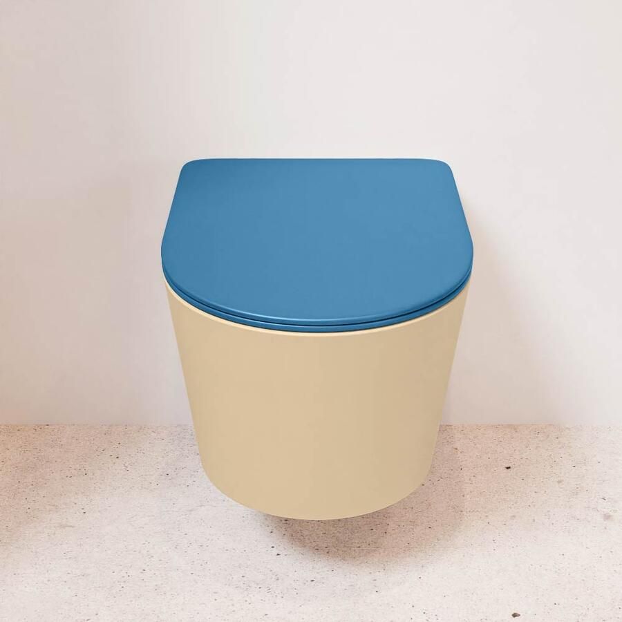 Mondiaz Wandcloset Lavie | Zonder spoelrand | Incl.Toiletzitting-Jeans | Keramiek | Sand - Foto 3