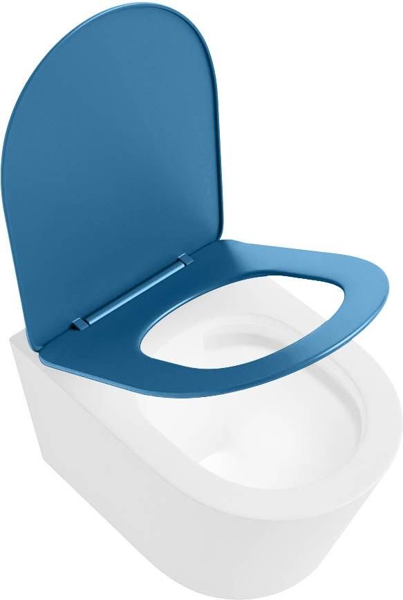 Mondiaz Wandcloset Lavie | Zonder spoelrand | Incl.Toiletzitting-Jeans | Keramiek | Talc (wit mat) - Foto 3