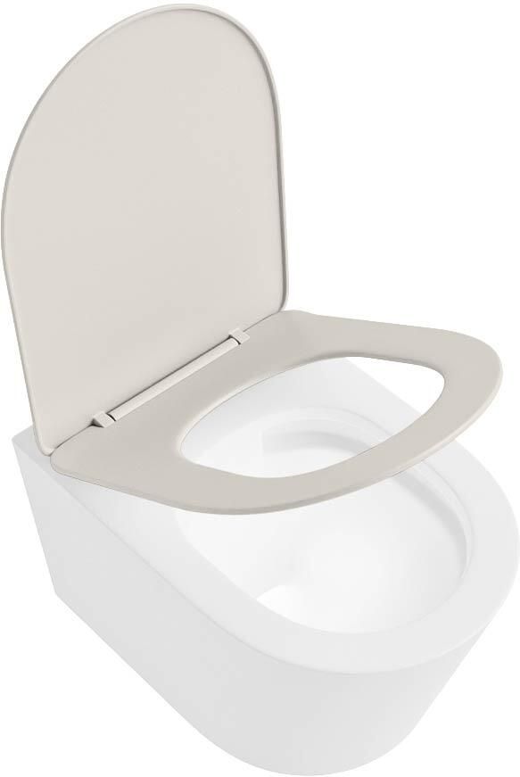 Mondiaz Wandcloset Lavie | Zonder spoelrand | Incl.Toiletzitting-Linen | Keramiek | Talc (wit mat) - Foto 3