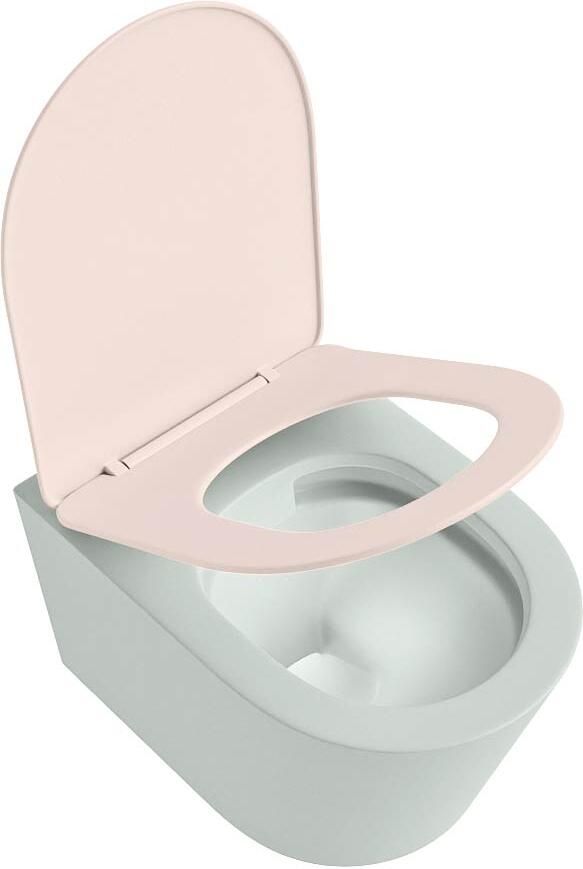 Mondiaz Wandcloset Lavie | Zonder spoelrand | Incl.Toiletzitting-Rosee | Keramiek | Greey (licht grijs) - Foto 3