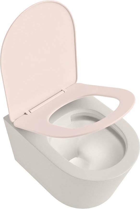 Mondiaz Wandcloset Lavie | Zonder spoelrand | Incl.Toiletzitting-Rosee | Keramiek | Linen (beige) - Foto 3