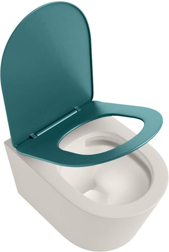 Mondiaz Wandcloset Lavie | Zonder spoelrand | Incl.Toiletzitting-Smag | Keramiek | Linen (beige) - Foto 2