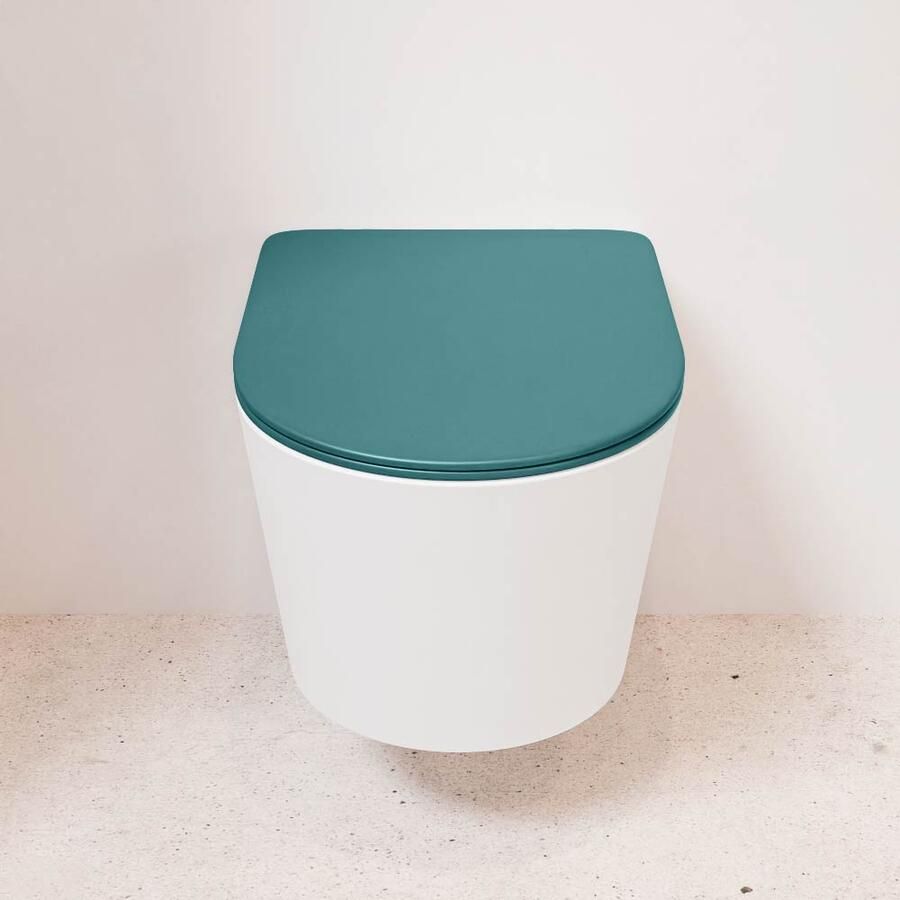 Mondiaz Wandcloset Lavie | Zonder spoelrand | Incl.Toiletzitting-Smag | Keramiek | Talc (wit mat) - Foto 3