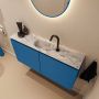 Mondiaz Toiletmeubel Ture Dlux | 100 cm | Meubelkleur Jeans | Eden wastafel Glace Midden | 1 kraangat - Thumbnail 1