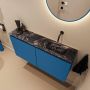 Mondiaz Toiletmeubel Ture Dlux | 100 cm | Meubelkleur Jeans | Eden wastafel Lava Rechts | Zonder kraangat - Thumbnail 1