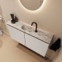 Mondiaz Toiletmeubel Ture Dlux | 100 cm | Meubelkleur Linen | Eden wastafel Glace Midden | 1 kraangat - Thumbnail 1