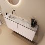 Mondiaz Toiletmeubel Ture Dlux | 100 cm | Meubelkleur Rosee | Eden wastafel Glace Links | Zonder kraangat - Thumbnail 1