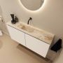 Mondiaz Toiletmeubel Ture Dlux | 100 cm | Meubelkleur Talc | Eden wastafel Frappe Midden | Zonder kraangat - Thumbnail 1