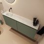 Mondiaz Toiletmeubel Ture Dlux | 120 cm | Meubelkleur Army | Eden wastafel Opalo Links | Zonder kraangat - Thumbnail 1