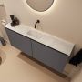 Mondiaz Toiletmeubel Ture Dlux | 120 cm | Meubelkleur Dark Grey | Eden wastafel Opalo Midden | Zonder kraangat - Thumbnail 1